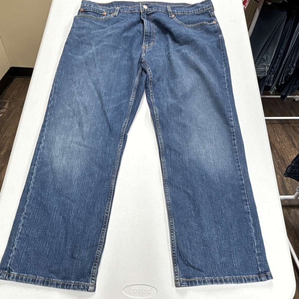 Levi's 559 Mens 38x30 Straight Relaxed Fit Mid Rise Medium Wash Blue  Jeans
